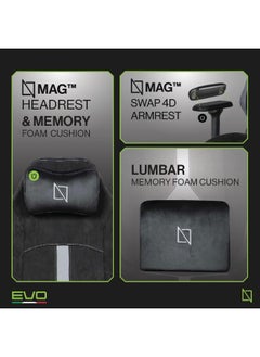 NAVODESK High Back Computer Gaming Chair with Magnetic 4D Swappable Armrests, Lumbar Pillow & Magnetic Headrest  - Image 2
