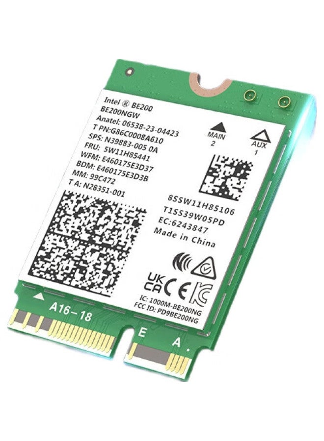 Comfast Cf-Be200 Wifi 7 Wireless Network Adapter, Be8800 Gigabit Dual-Band 5G High-Speed, For Desktop And Laptop, M.2 Interface, Wireless Bluetooth 5.4, Two-In Wifi Receiver - Image 1