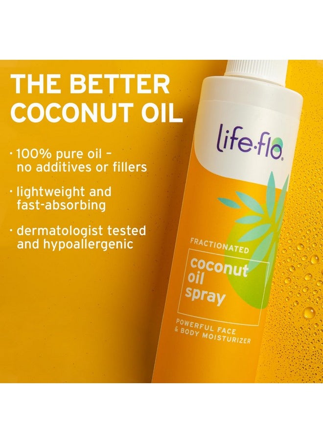 Life-flo Life-flo Fractionated Coconut Oil Spray, Refined Liquid Coconut Oil for Skin Care, Hair Care, Lightweight Moisturizer, All Skin Types, Hypoallergenic, 60-Day Guarantee, Not Tested on Animals, 8oz  - Image 3