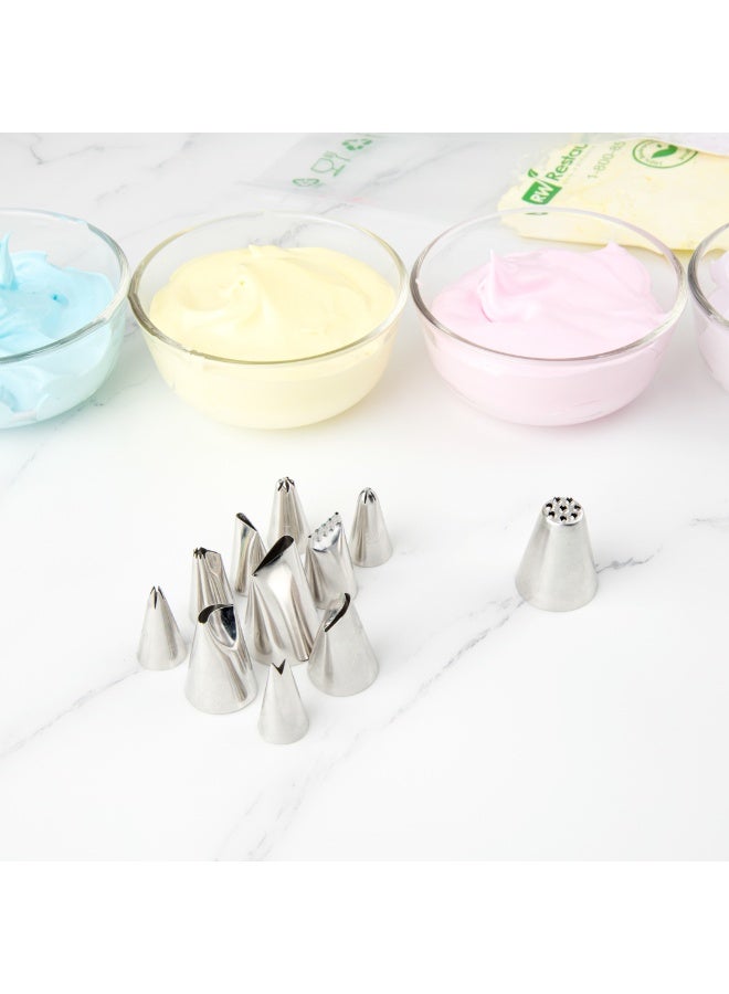 Restaurantware Pastry Tek Piping Tip, 1 Multi Opening Pastry Tip - #234, Reusable, Stainless Steel Icing Tip, Dent-Resistant, Decorate Cupcakes, Cakes, or Cookies  - Image 5