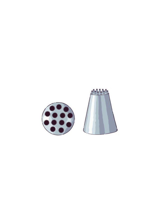 Restaurantware Pastry Tek Piping Tip, 1 Multi Opening Pastry Tip - #234, Reusable, Stainless Steel Icing Tip, Dent-Resistant, Decorate Cupcakes, Cakes, or Cookies  - Image 1
