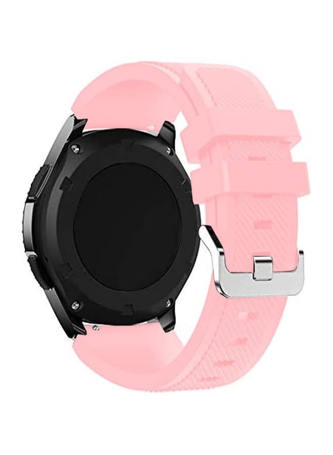 VITION Strap for Huawei GT/Huawei GT 2 (46mm) GT2 Pro /Samsung Galaxy Watch 46mm / Galaxy Watch 3 45mm, 22mm Silicone Straps Watch Band Light Pink - Image 5