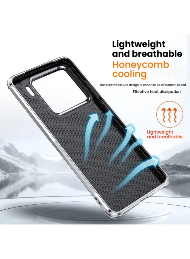 عام غطاء فاخر من الجلد الصناعي لشاومي 15 برو (2024)، مع حماية العدسة وحامل قائم، مقاوم للبصمات والصدمات والسقوط. - Image 3