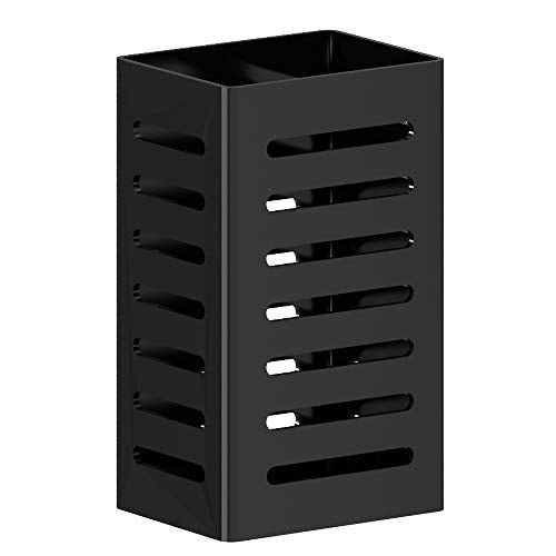 PUSDON Over Sink Dish Drying Rack Parts - Cutlery Silverware Utensil Holder, Black - Image 2