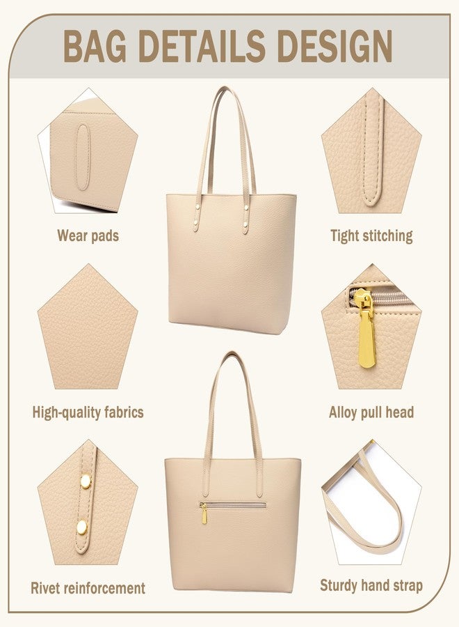FSD.WG FSD. WG Leather Purses and Handbags for Women Tote Shoulder Bag Satchel Handbag with Top Handles - Image 4