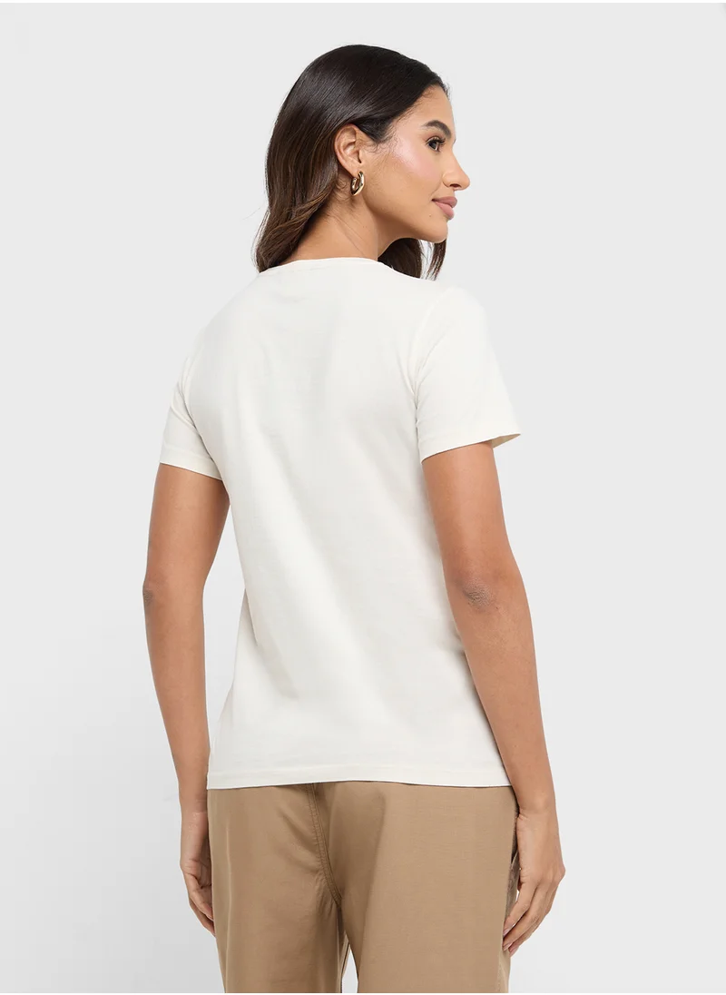 Lauren Ralph Lauren Crew Neck Graphic T-Shirt