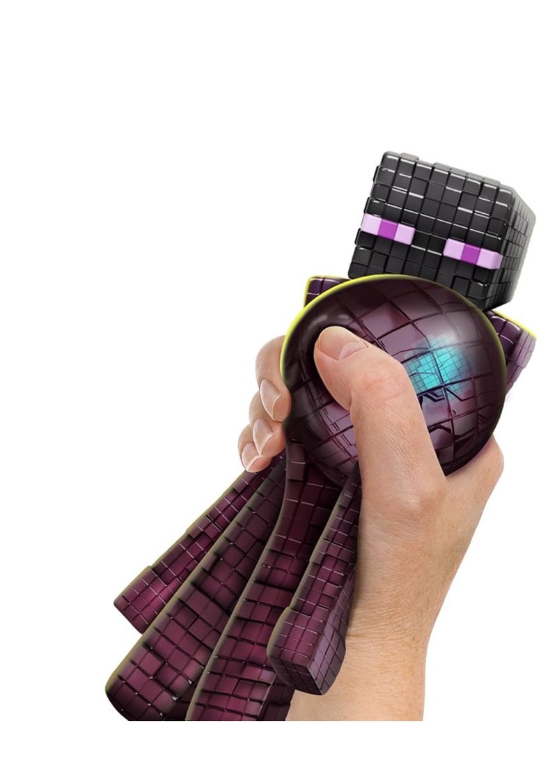 GOO JIT ZU Heroes of Goo Jit Zu Minecraft S2 Hero Pack – Enderman | Stretchy Goo Minecraft Figure with Hidden Gunpowder Piece | Interactive Sensory Collectible Toy  - Image 3
