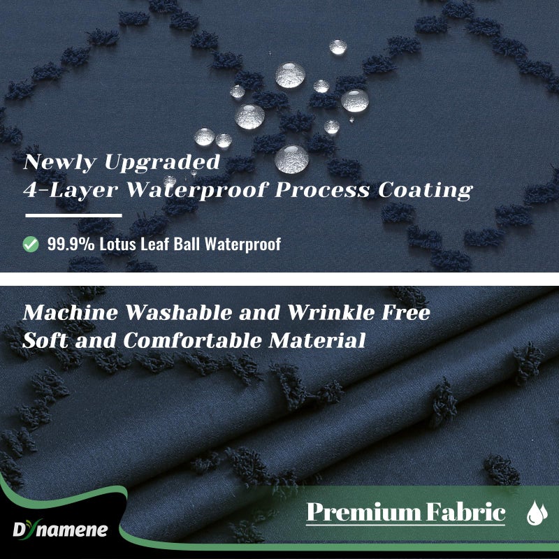 Dynamene Stall Fabric Startain 60x72 Inch ضيق بوهو معنقدة هندسية قطعة قماش مخططة الحمام دش الستار مرجح - Image 3