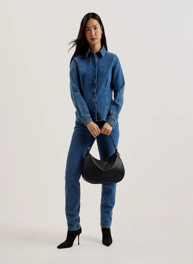تيد بيكر Esiah Webbing Slouchy Chain Detailed Hobo