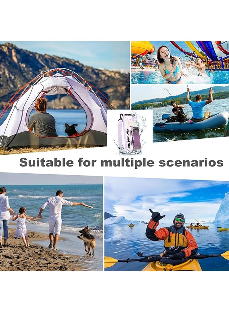 Waterproof Bag, 2-in-1 Outdoor Camping Beach Bags Sandproof Roll Top Waterproof Backpack ,Cell Phone,Boating & Kayak Accessories ,Dry Bags for Beach Fishing Rafting Travel Swimming( 2L） - Image 4