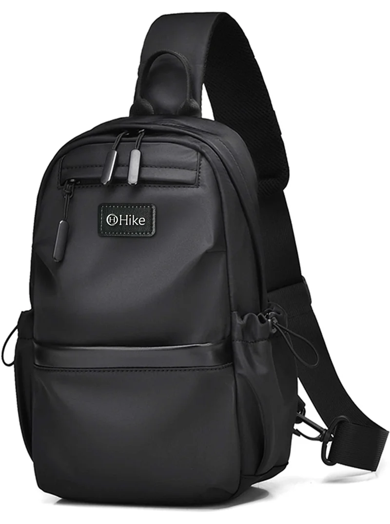 هايك Hike Unisex Sling Bag Water Resistant Anti-Theft Unisex Shoulder bag for Travel Business Shopping College Outdoor, HK3307-BLACK
