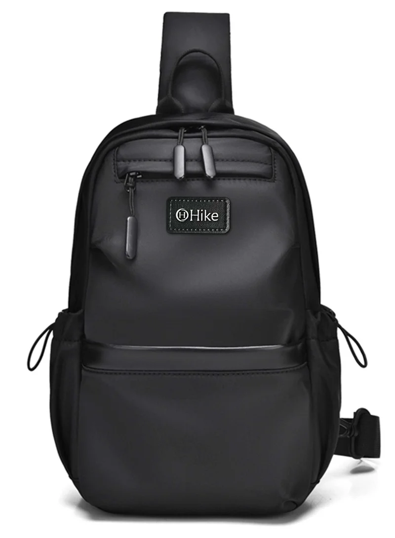 Hike Black Unisex Sling Bag Water Resistant Anti-Theft Unisex Shoulder bag for Travel Business Shopping College Outdoor, HK3307, Black  | Best Price UAE