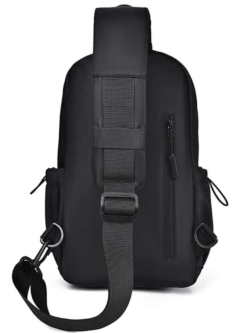 Hike Black Unisex Sling Bag Water Resistant Anti-Theft Unisex Shoulder bag for Travel Business Shopping College Outdoor, HK3307, Black  | Best Price UAE