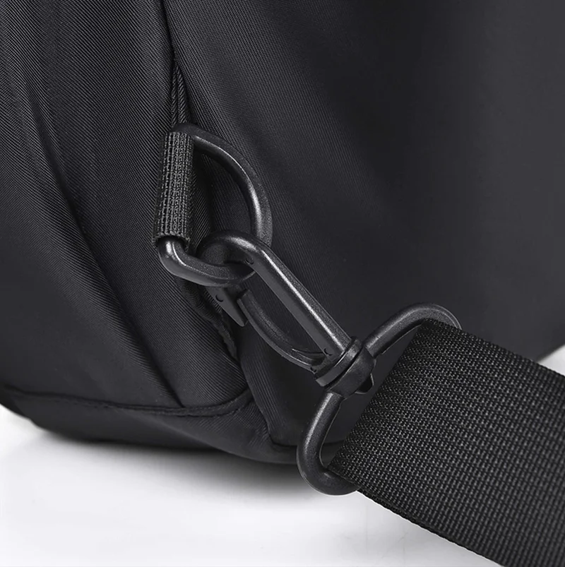 Hike Black Unisex Sling Bag Water Resistant Anti-Theft Unisex Shoulder bag for Travel Business Shopping College Outdoor, HK3307, Black  | Best Price UAE