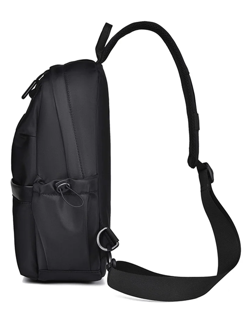 Hike Black Unisex Sling Bag Water Resistant Anti-Theft Unisex Shoulder bag for Travel Business Shopping College Outdoor, HK3307, Black  | Best Price UAE