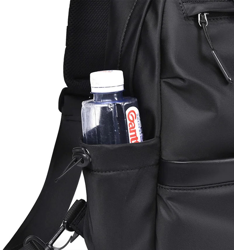 Hike Black Unisex Sling Bag Water Resistant Anti-Theft Unisex Shoulder bag for Travel Business Shopping College Outdoor, HK3307, Black  | Best Price UAE
