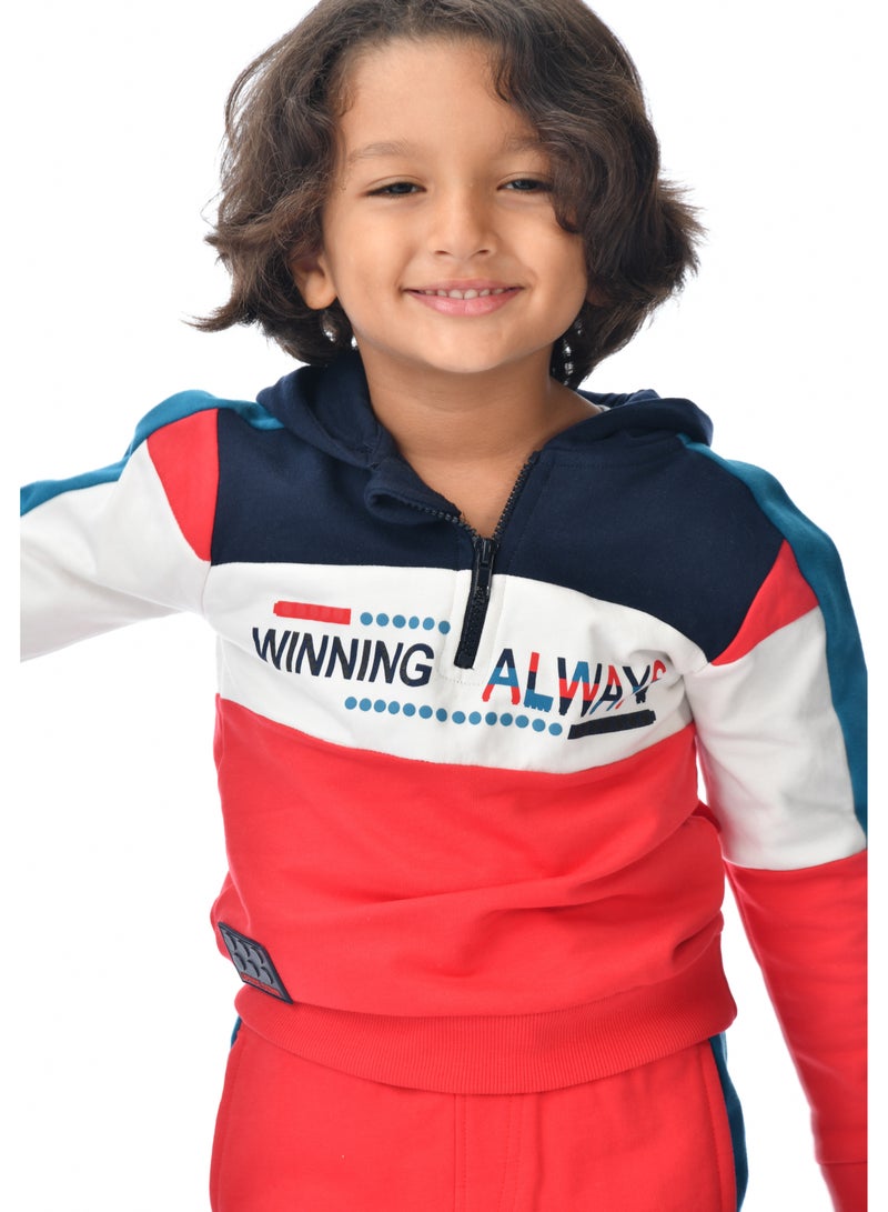 victor and jane Boys' 2-Piece Hoodie & Jogger Set - Image 4