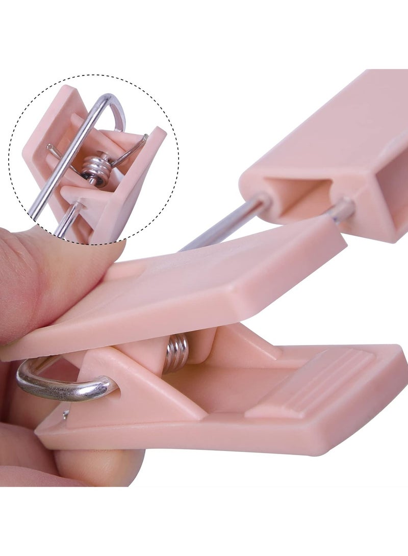 SRLIWHITE 10-Pack Heavy-Duty Clothes Hangers with Secure Non-Slip Adjustable Clips, Compact Design for Trousers, Socks, Skirts & Coats (Pink)  - Image 5