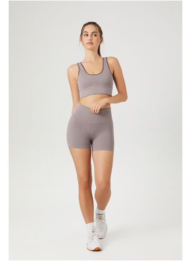 FOREVER 21 - Seamless Scoop-Neck Sports Bra - Image 1