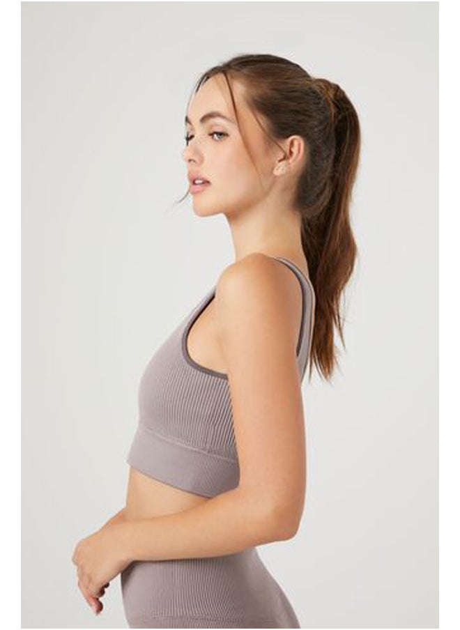FOREVER 21 - Seamless Scoop-Neck Sports Bra - Image 1