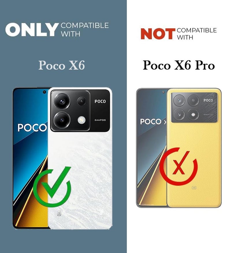 Jkobi Back Case Cover for Poco X6 5G (Textured Grip Design | Micro-Fiber Cloth Inside | Slim and Light Weight | Soft Touch and Feel | Black) - Image 4