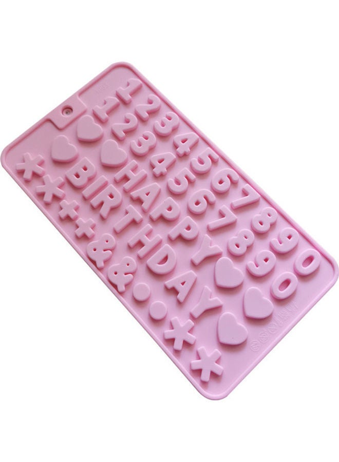 NIBEMINENT Silicone Chocolate Cake Mold Pink 21 x 11cm - Image 2