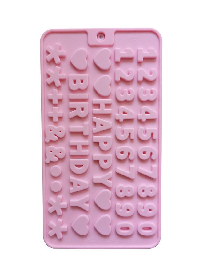 NIBEMINENT Silicone Chocolate Cake Mold Pink 21 x 11cm - Image 3