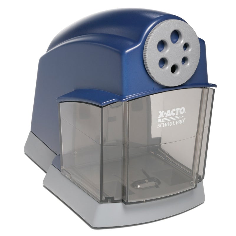 X-ACTO School Pro Classroom Electric Pencil Sharpener, Blue, 1 Count - Image 1
