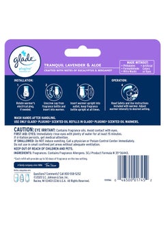 Glade Plugins Refills Air Freshener Scented And Essential Oils For Home And Bathroom Tranquil Lavender And Aloe 3.35 Fl Oz 5 Count  - Image 2