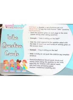 nerdnerdy NerdNerdy Wh Question Kit- Developed by Rehabilitation Experts for Autism therapy/ speech therapy/ Expressive language and comprehension/ Special education /occupational therapy/language development/ABA therapy  - Image 5