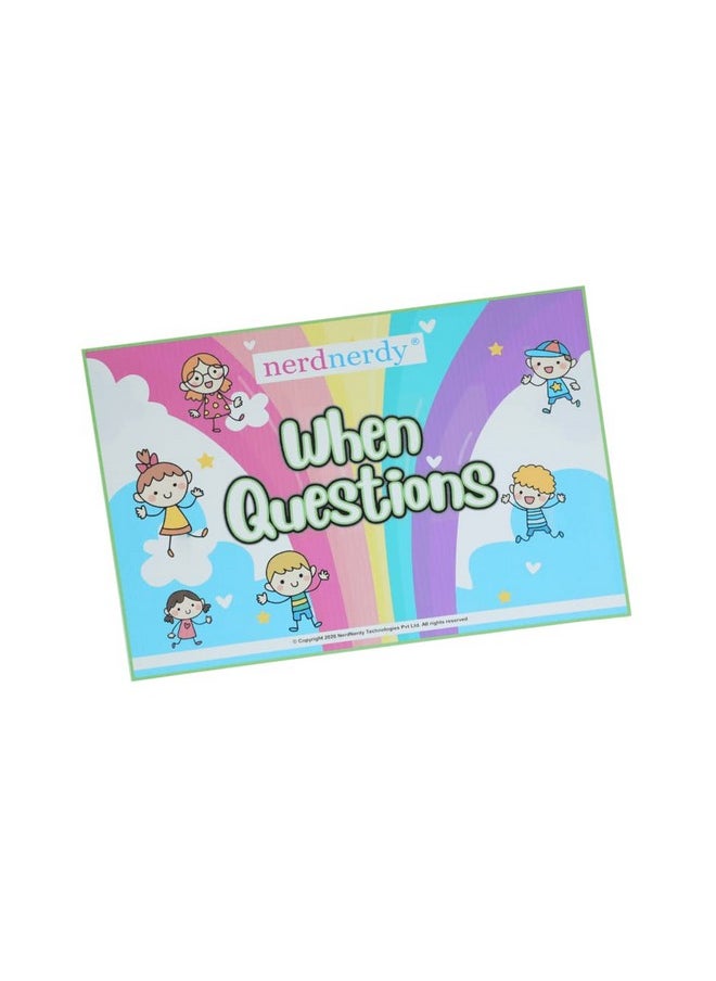 nerdnerdy - NerdNerdy Wh Question Kit- Developed by Rehabilitation Experts for Autism therapy/ speech therapy/ Expressive language and comprehension/ Special education /occupational therapy/language development/ABA therapy - Image 1