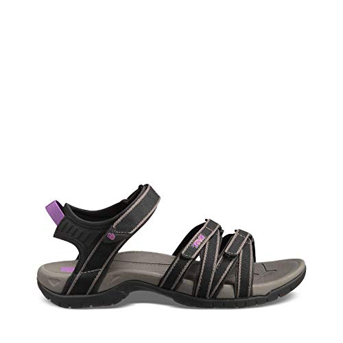 Teva womens Tirra Sandal, Black/Grey, 8 US - Image 5