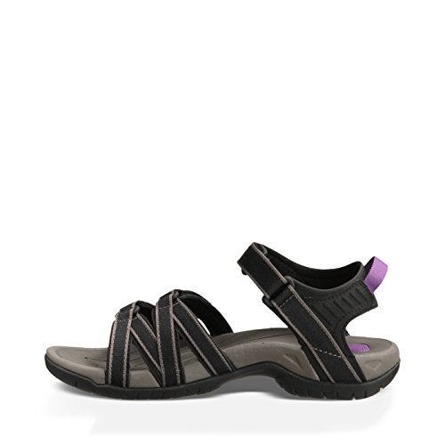 Teva womens Tirra Sandal, Black/Grey, 8 US - Image 3