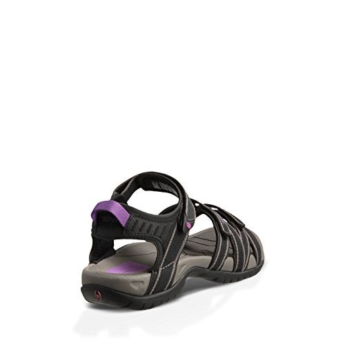 Teva womens Tirra Sandal, Black/Grey, 8 US - Image 4