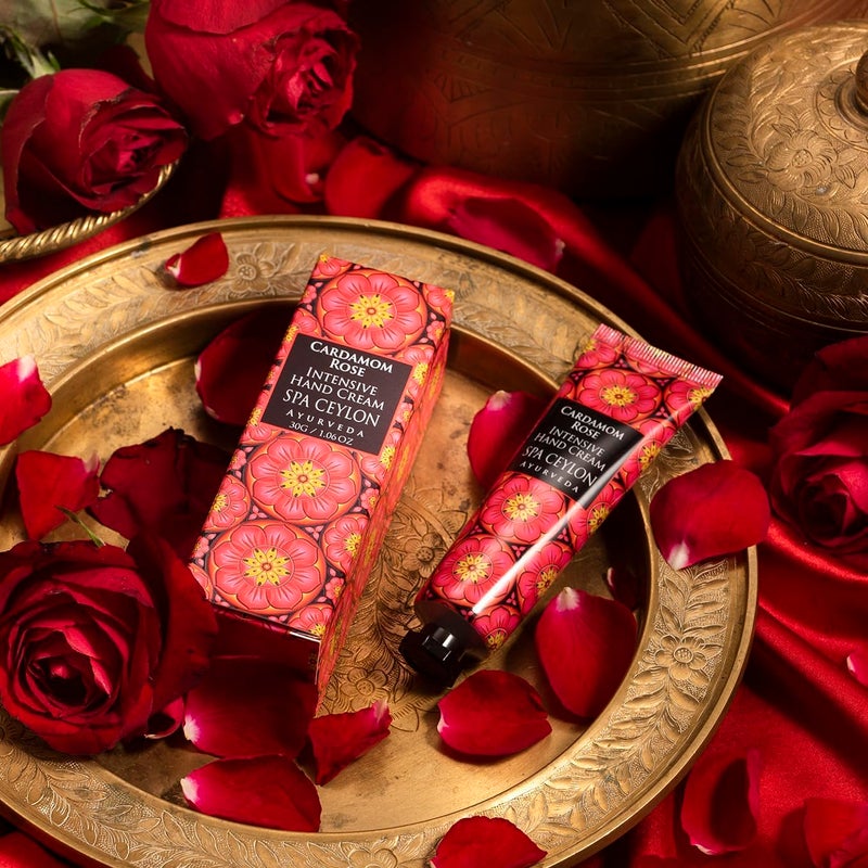 spa ceylon كريم اليدين المكثف من سبا سيلون بالهيل والورد 100% نباتي مناسب لجميع أنواع البشرة 30 جرام - Image 2