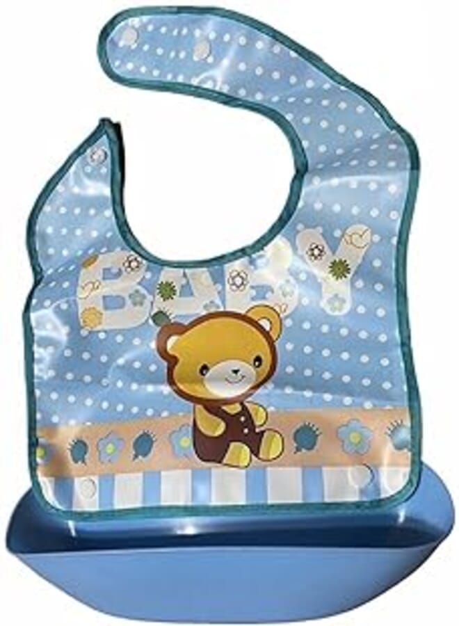 Silicone Bib for Babies-Blue