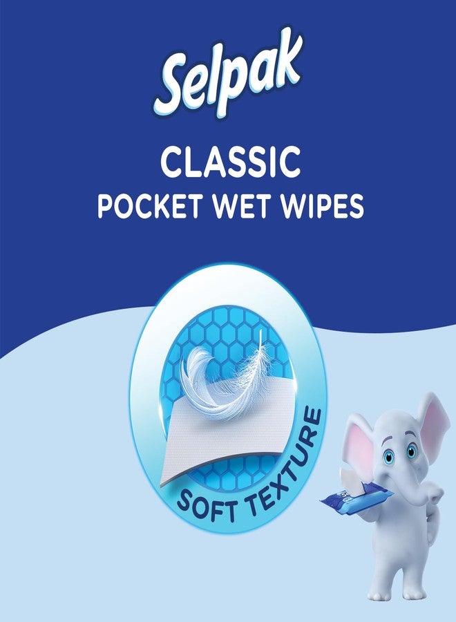 SELPAK Classic Wet Wipes 3 Packs of 15sheets each - Image 3