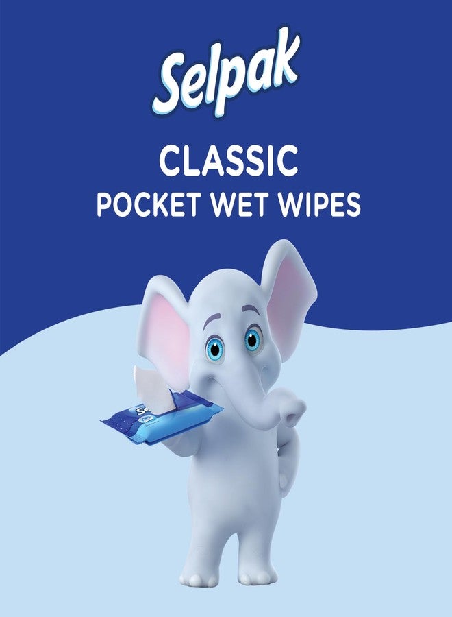SELPAK Classic Wet Wipes 3 Packs of 15sheets each - Image 4