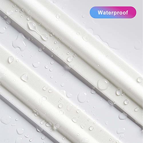 cuysfead 196 Inch Window Draft Stopper Foam Seal Strip, Self Adhesive Door Weather Stripping Top and Side Door Seal Strip, Soundproof Window Insulation Tape and Door Bottom Sweep Noise Gap Blocker (White) - Image 3