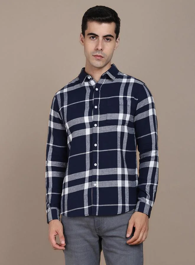 Dennis Lingo Dennis Lingo Checked Long Sleeves Casual Shirt