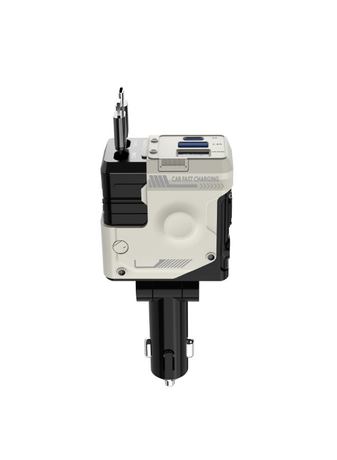 W&O car charger Super fast charge Compatible with multiple smart devices Four-port super fast charger model General - Image 1