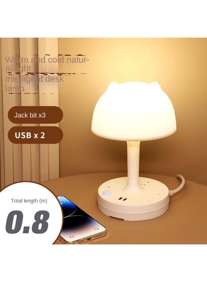 Bluejw Factory Direct Supply New Desk Lamp Master Bedroom Bedside Lamp Baby Feeding Eye Protection Night Light Socket Integrated Sleep Lamp - Image 1