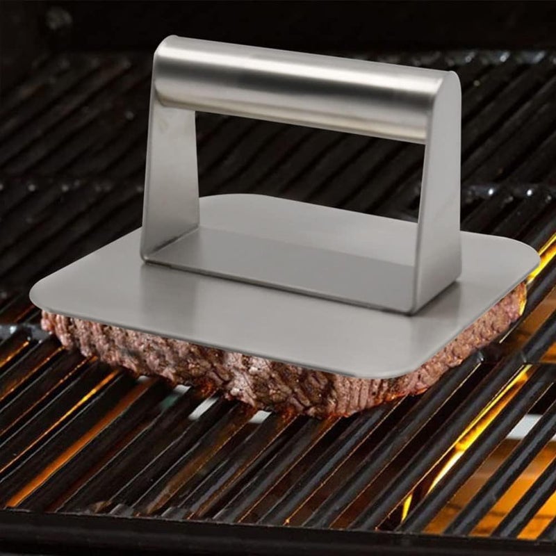 Istara Stainless Steel Burger Press Burger Smasher NonStick Smooth Bacon Press Patty Maker Grill Press Perfect for Flat Top Griddle Grill Cooking Accessories - Image 4