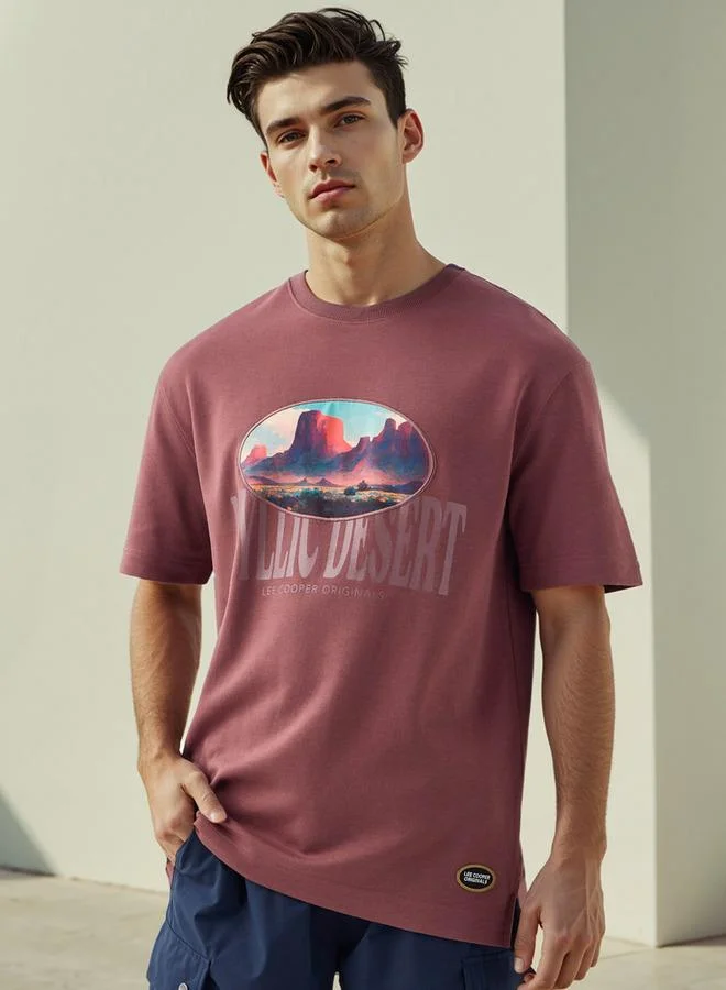 Lee Cooper Lee Cooper Typographic Print Crew Neck T-shirt