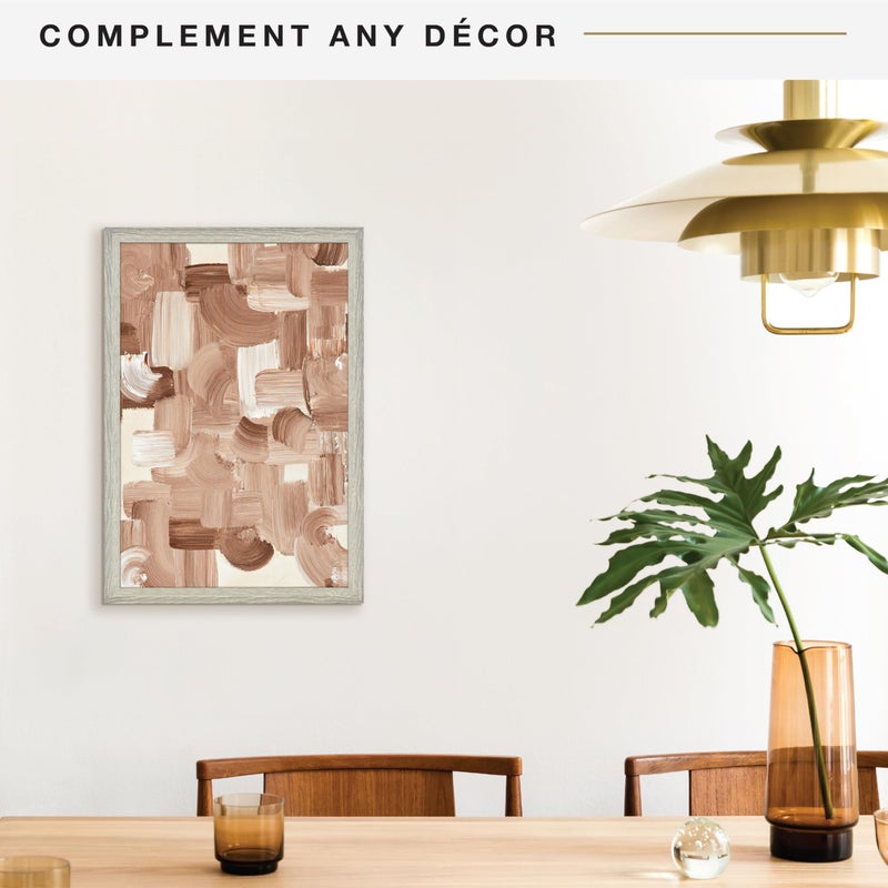 MCS Studio Gallery 16x24 Poster Frame Gray Woodgrain Engineered Wood, Vertical & Horizontal Wall Hanging Large Picture Frame for Photos, Posters & Art Prints (1-Pack) - Image 3