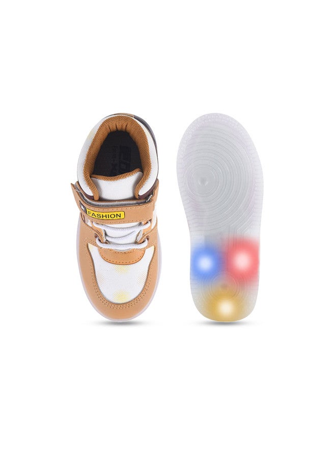 KATS Kids Mid-Top Blink LED Light Sneakers with Velcro Closure - Image 5