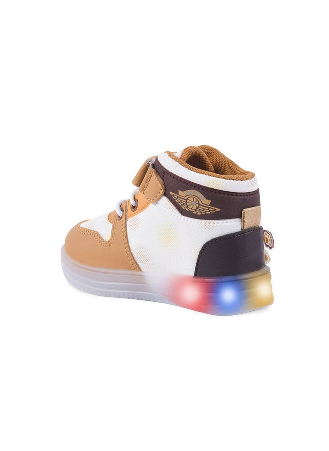 KATS Kids Mid-Top Blink LED Light Sneakers with Velcro Closure - Image 3