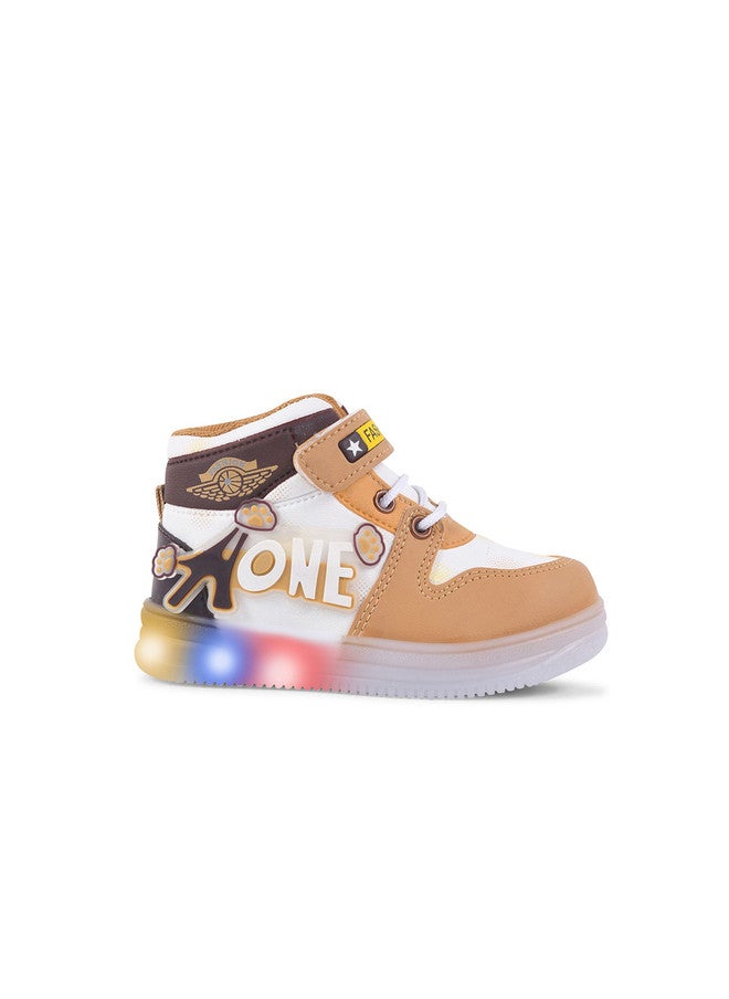 KATS Kids Mid-Top Blink LED Light Sneakers with Velcro Closure - Image 4