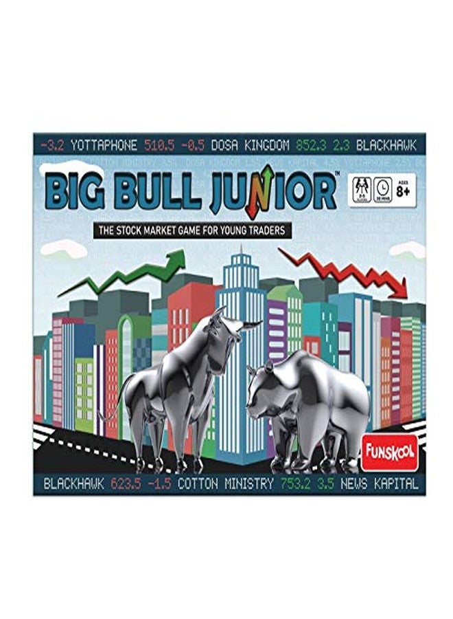 Funskool Games Stock Market and Trade Strategy for Young Traders, Kids and Family Big Bull Junior Board Game (2-5 Players, Multicolor, 8 and Above) - Image 2
