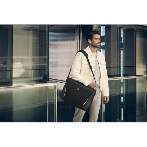 Wenger Swiss Designed XE Brief 17, Laptop Briefcase with Tablet Pocket, Includes Travel Organiser, Comes With Detachable Shoulder Strap, Black | 25 litres (653301) - Image 4